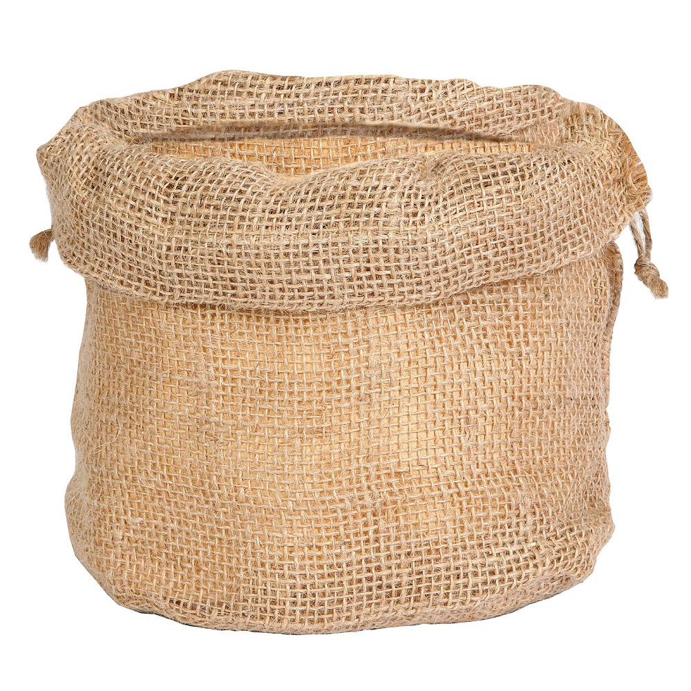 SACCHETTO JUTA 23X23 H35CM. 3PZ. NATURAL