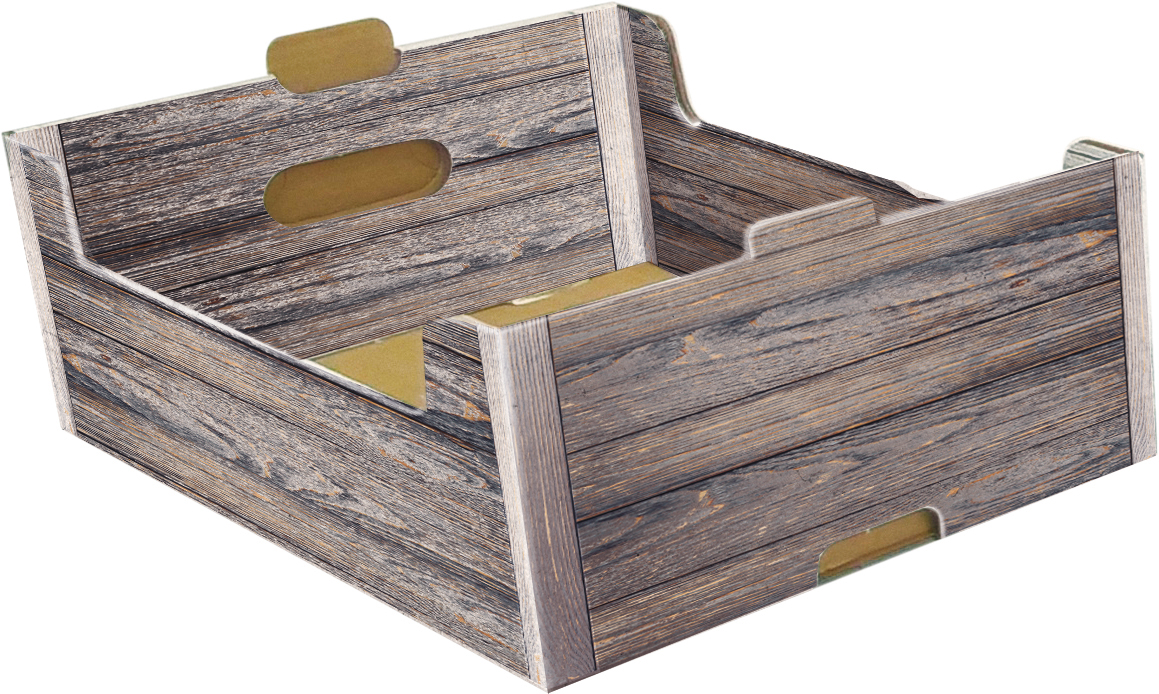 CASSETTA MED.VINTAGE WOOD 35,5X24X12,5CM.