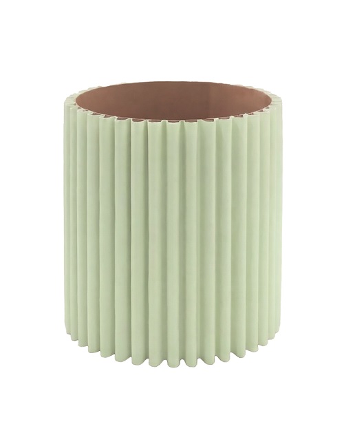 SCATOLA BIG ONDA D15 H15CM. 3PZ. VERDE PAST.