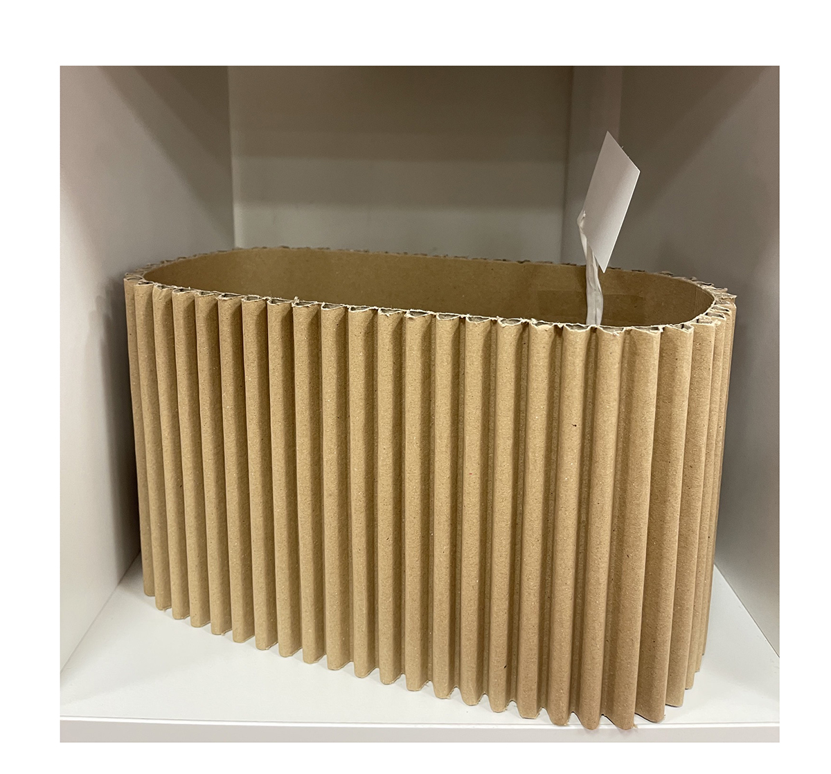 SCAT. BIG ONDA RETTANG. 12X27 H14CM. 3PZ. AVANA