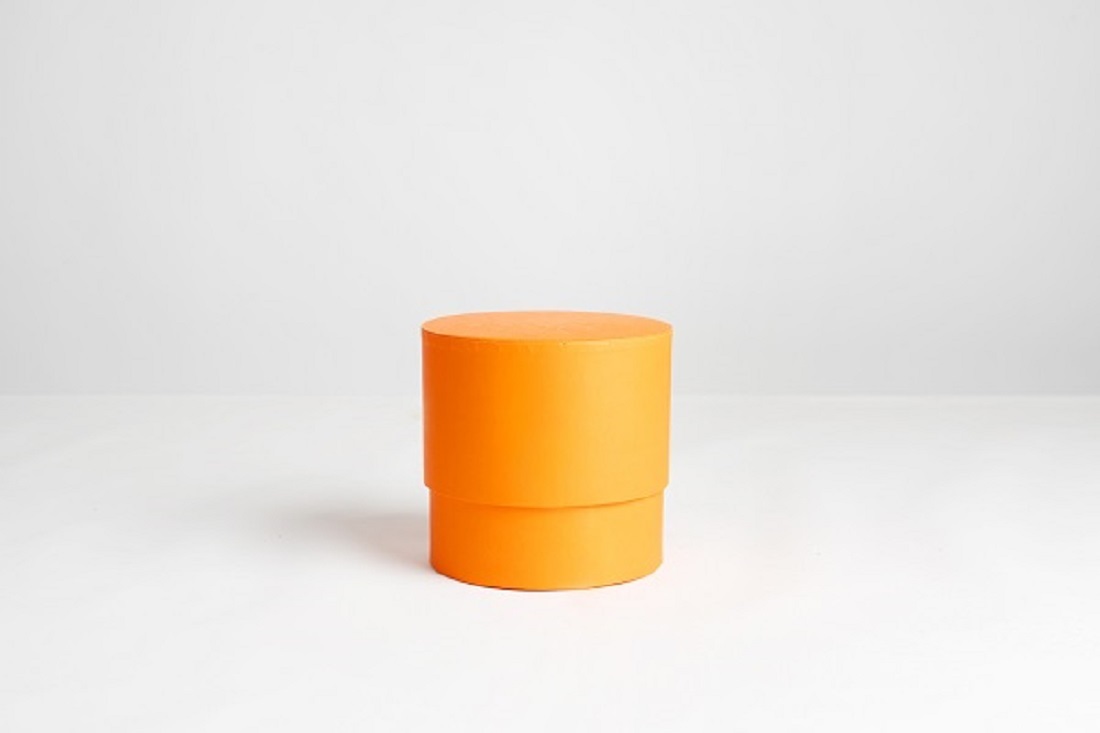 SCATOLA FASH.S/2PZ C/PLAST. D18-20 H10-12 ARANCIO