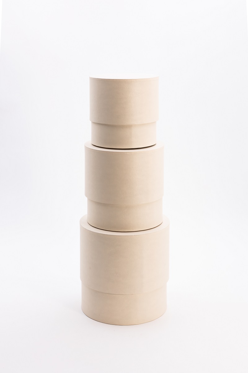 SCAT. FASHION S/3PZ. C/PLAST. D12-14-16CM. BIANCO ANT