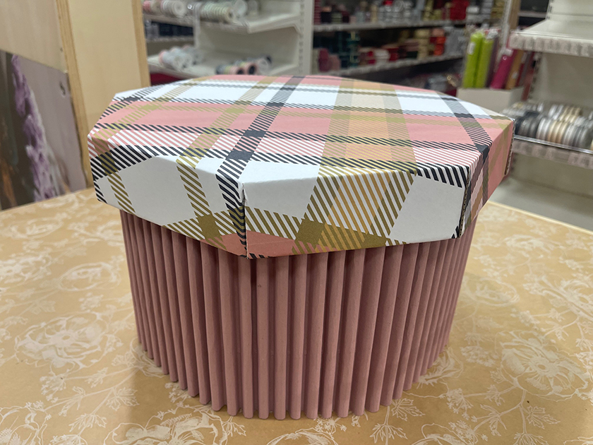 SCAT.WAVE OTTAG.D24,5 H18 C/COP.TARTAN --NETTO-----