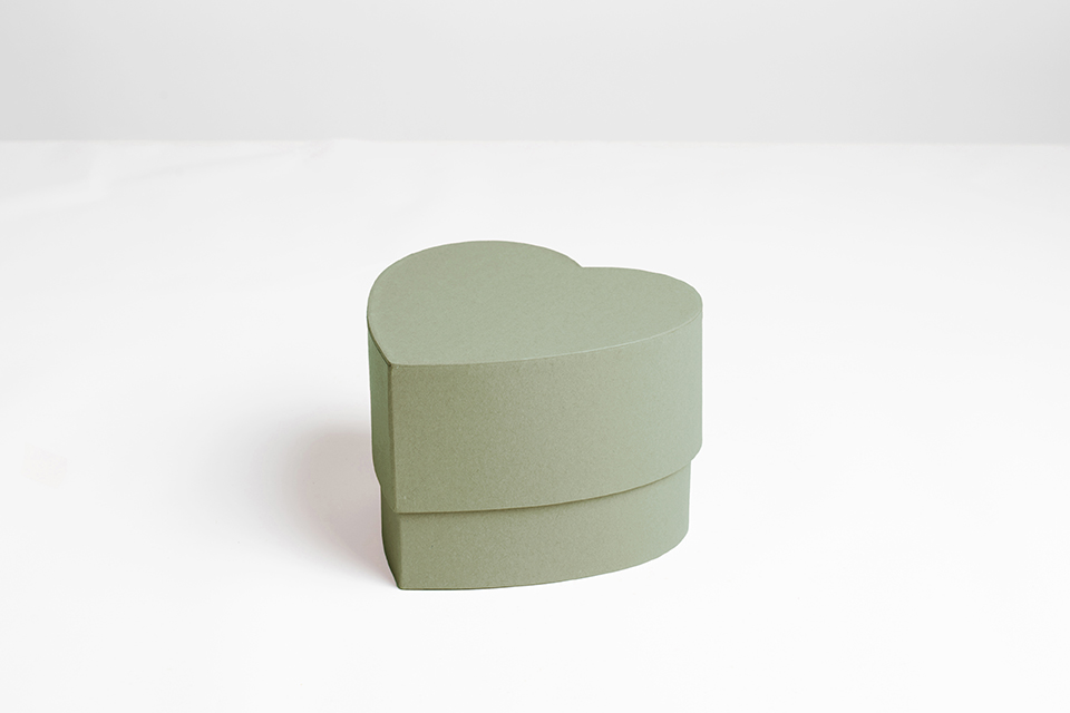 SCATOLA CUORI S/2PZ. 14X12 H10 20X17 H12CM. CEL.