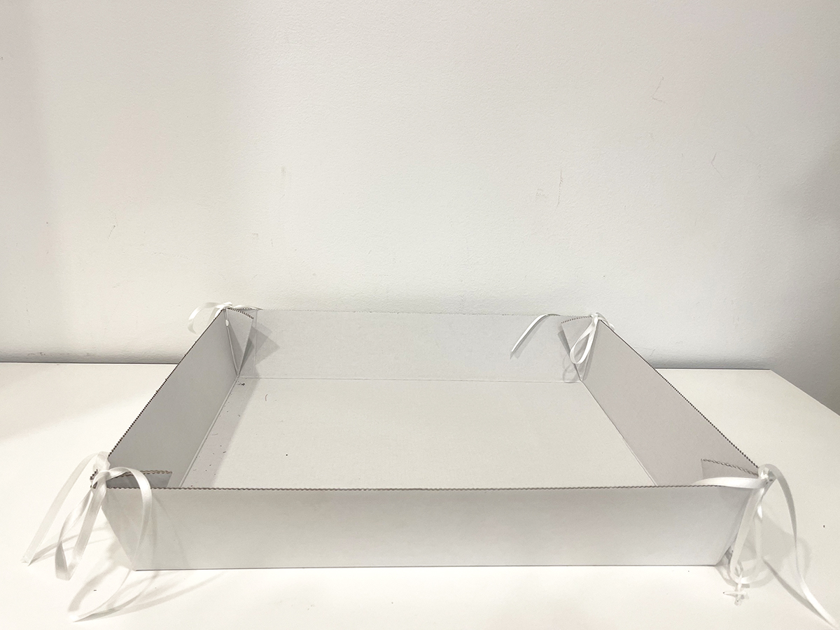 VASS. 41X33X8CM. 5PZ. FIBRA BIANCA