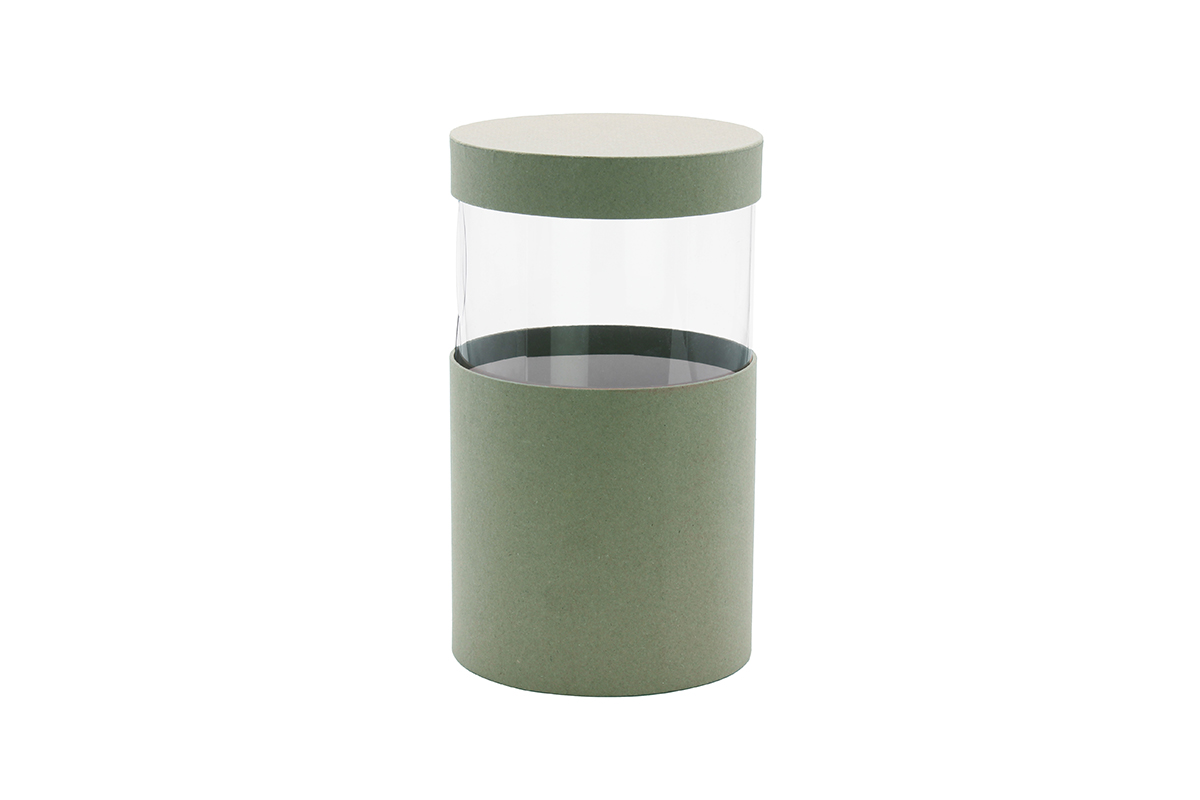 BOX WINDOW D10 H19CM. 3PZ. CELADON
