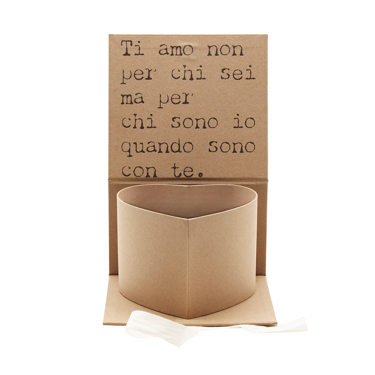 SCATOLA PER CHI SEI 17X16 H11CM. AVANA
