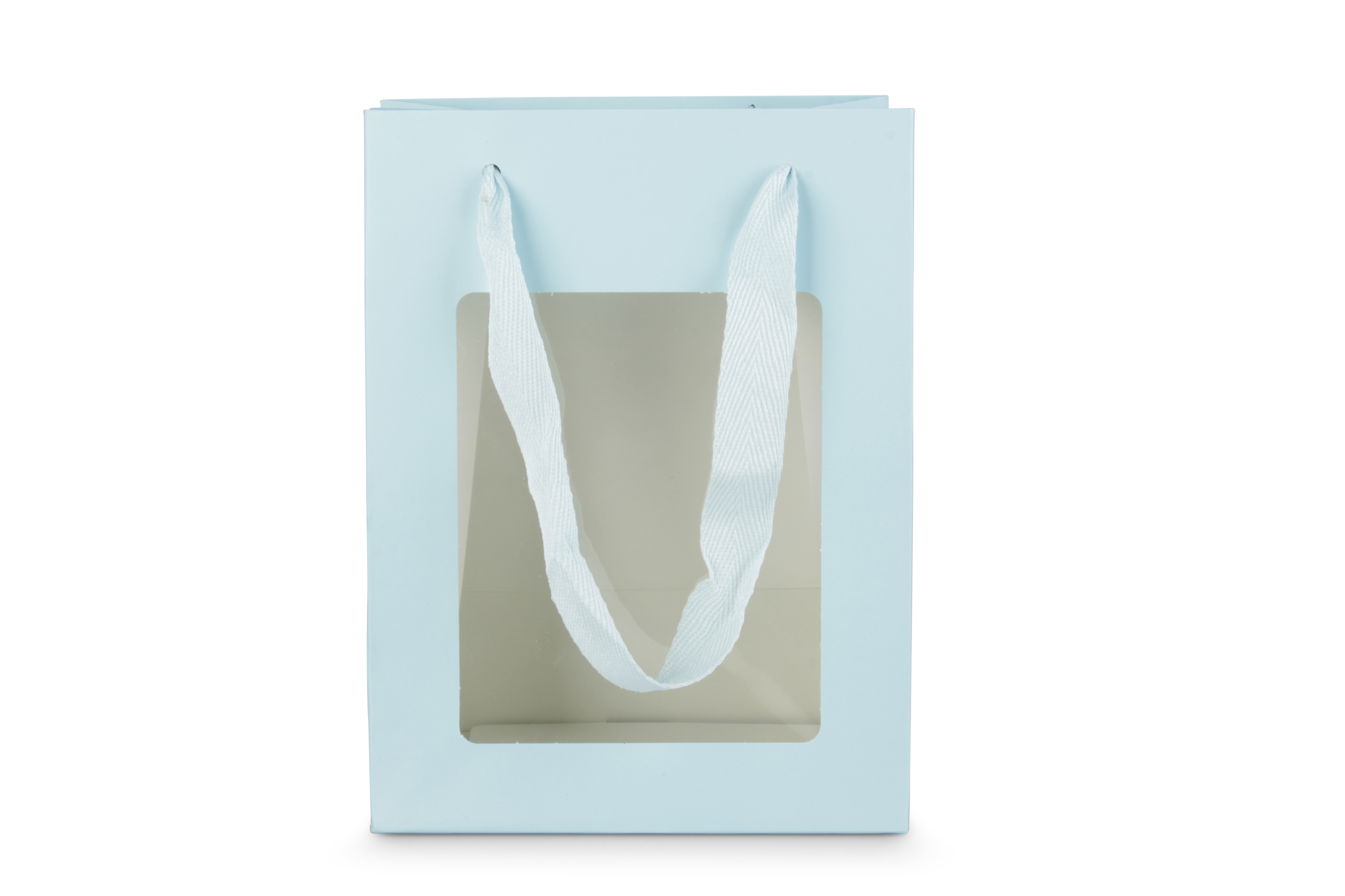 SHOPP.CARTA C/FINES. 12PZ. 15X10 H20CM. CELESTE