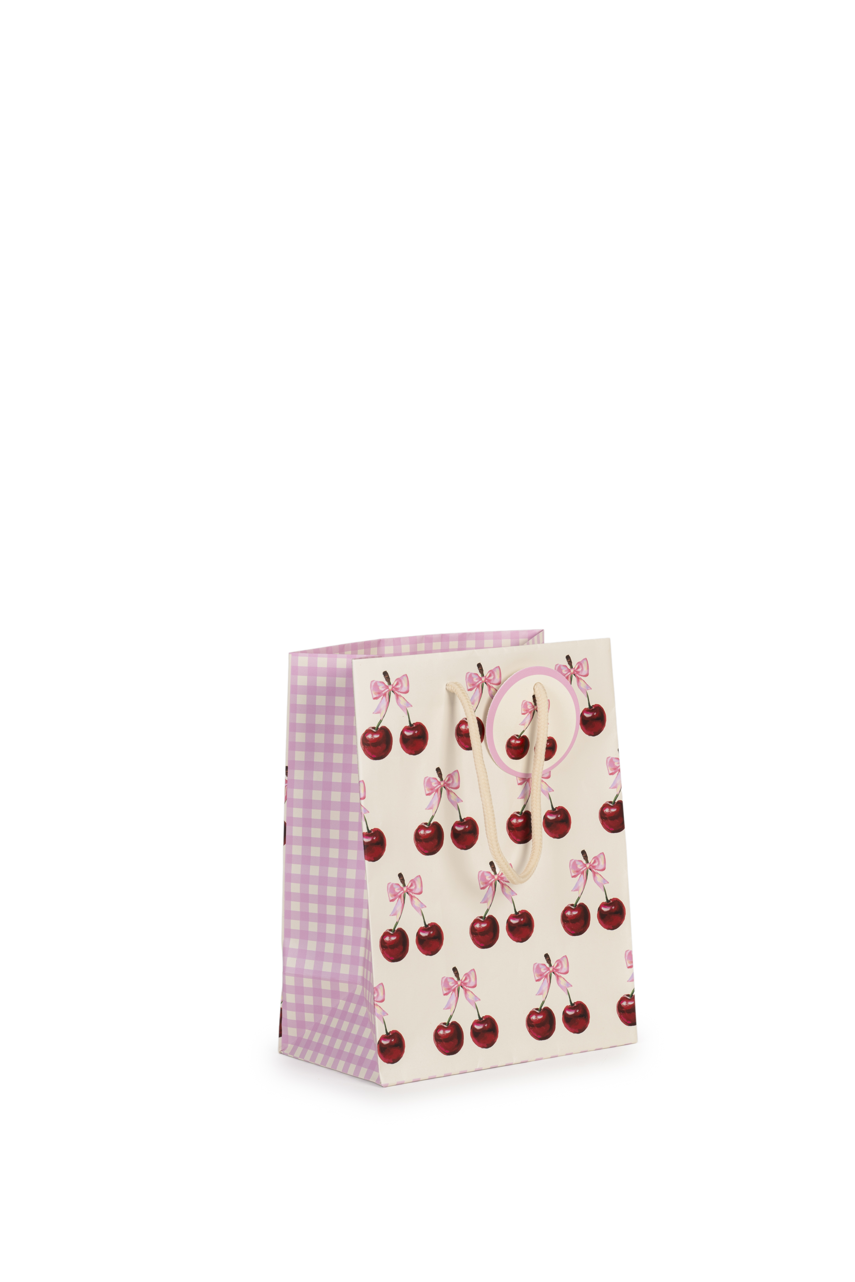 SHOPPER CHERRIES 18X10 H23CM. 10PZ.