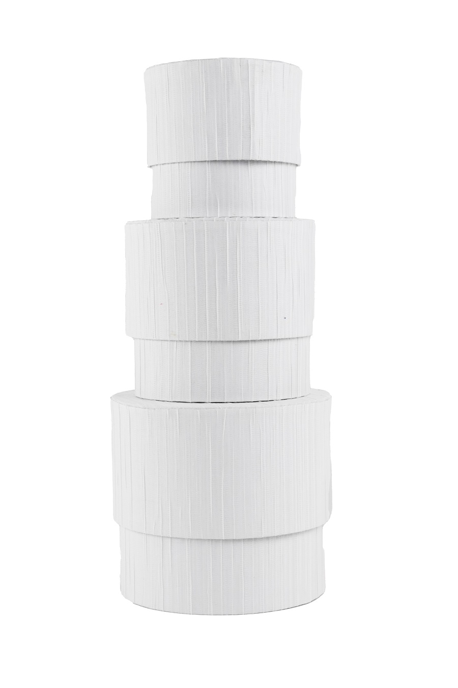 SCAT.FASH.RAVE' S/3PZ. C/PL. D13-15-18CM. BIANCO