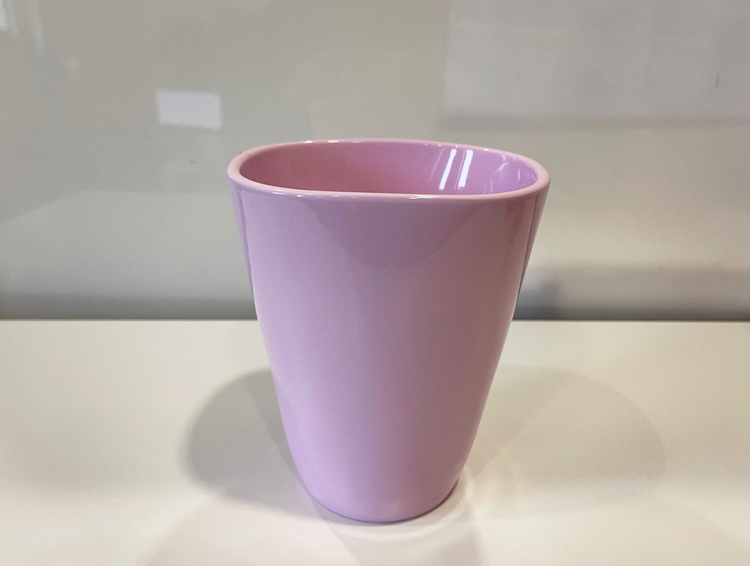 VASO PER ORCHIDEA D14CM. ROSA PAST.