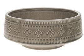 POT CERAMIC FLOW. H12 D29CM.OLIVE