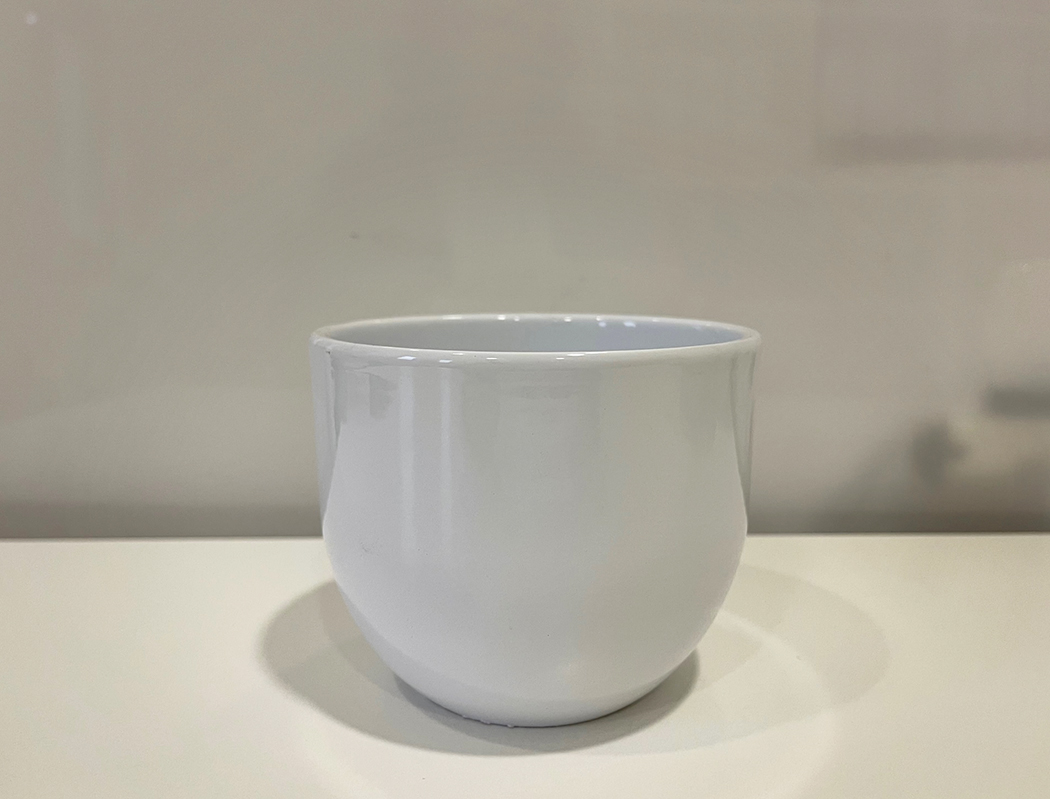 VASO TONDO D12CM. BIANCO