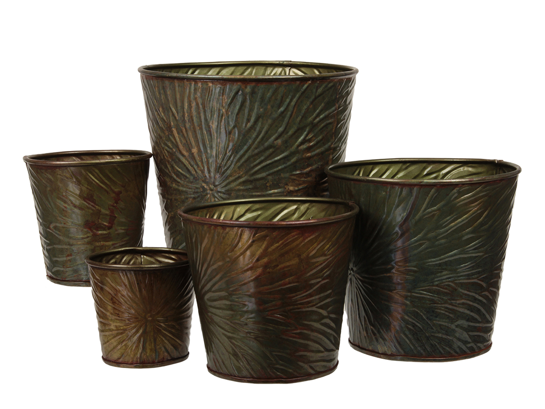 POT METAL S/5PZ. D9,5-11-14-16-19CM. GREEN