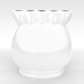 TULIP VASE H.30 L28,5 WHITE