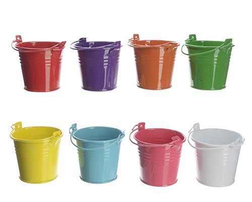 SECCHIELLI ZINCO H5.5 D6CM. 8PZ.COLORI ASS.
