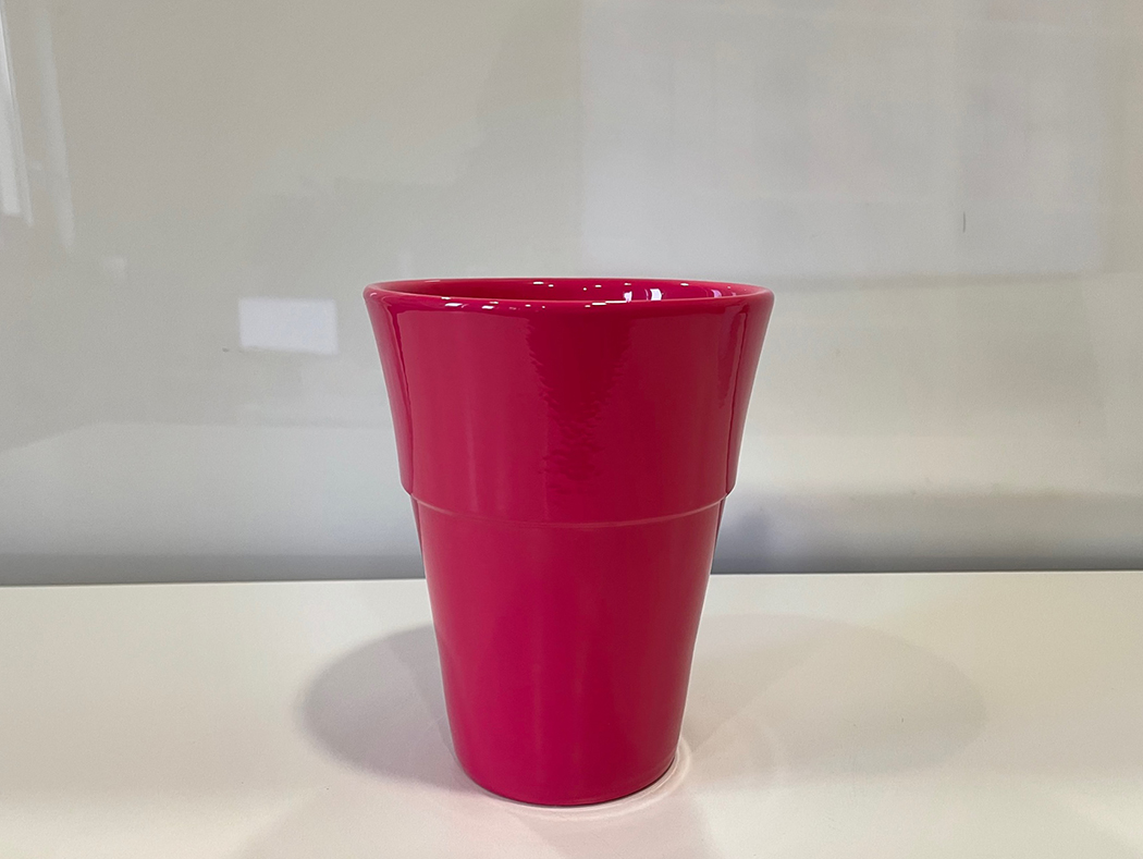 VASO PER ORCHIDEA D14CM. MAGENTA GL