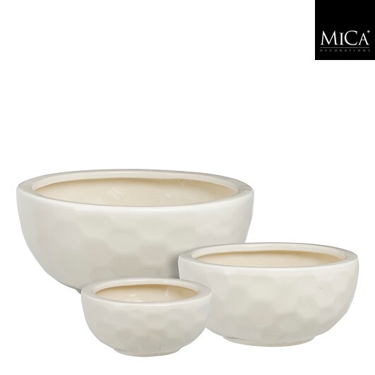 BOWL DIAMOND S/3PZ. D22-31-39,5 H10-14-17,5CM.