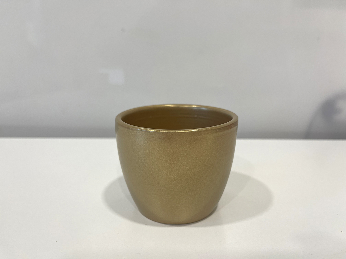 VASO PER PIANTE D7CM. GOLD MET.