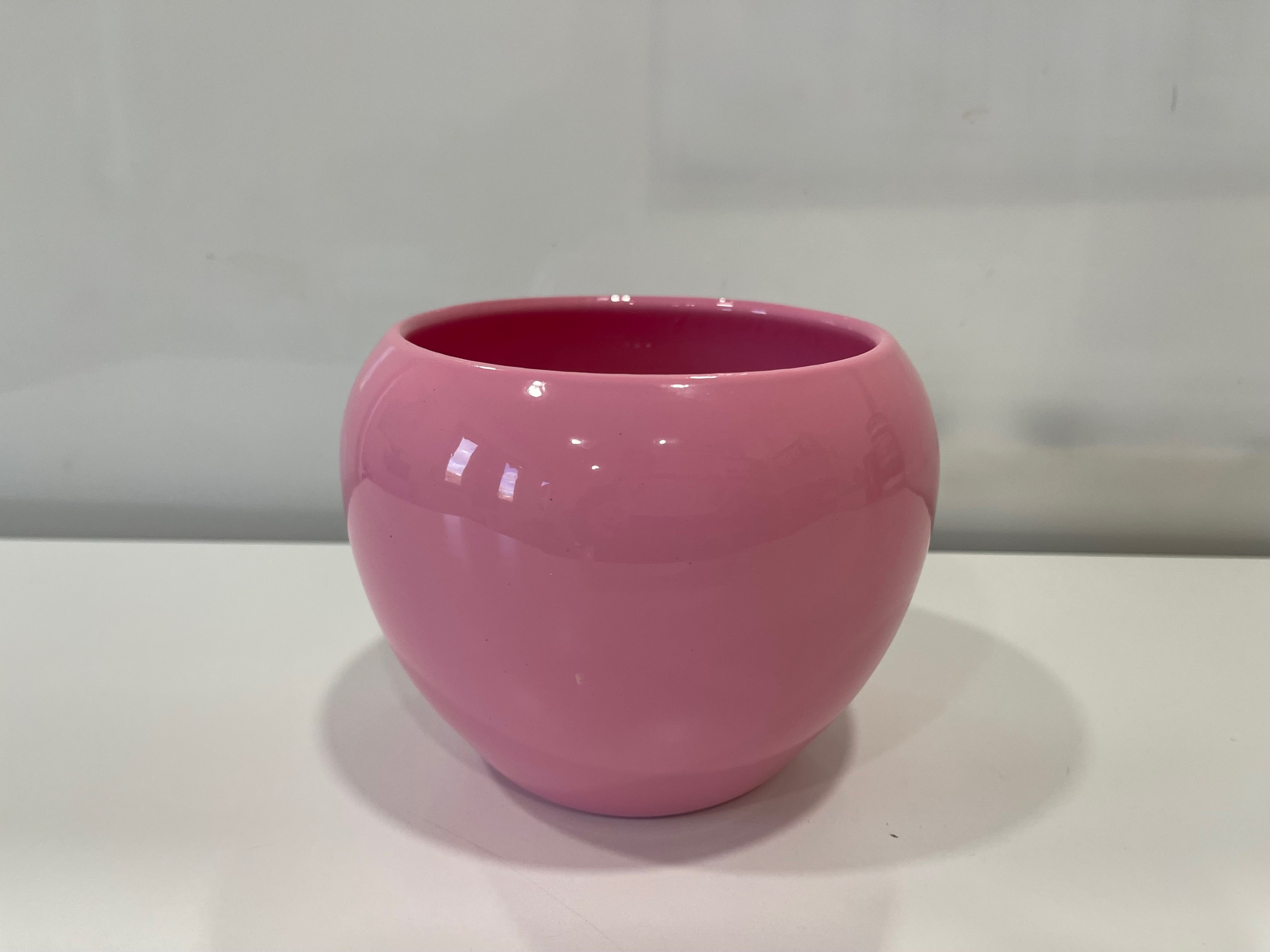 VASO TONDO PER ORCHIDEA D16CM. ROSA