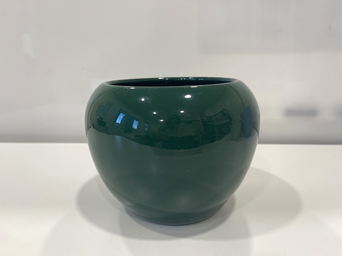 VASO TONDO PER ORCHIDEA D16CM. VERDE