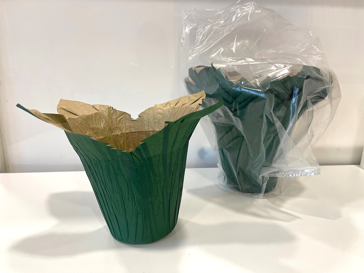CACHEPOT 14CM. 20PEZZI ECO VERDE/NAT