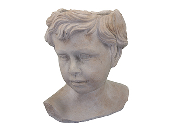 TESTA PORTAVASO CEM. H22,5 18X15CM. NAT