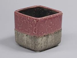 STONEW.FLOWERPOT H10 11X11CM. HEATHER