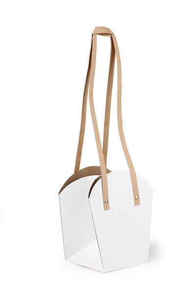 BORSA CARTA IMPERM. H18,5 X16,5CM. 10PZ. BIANCO