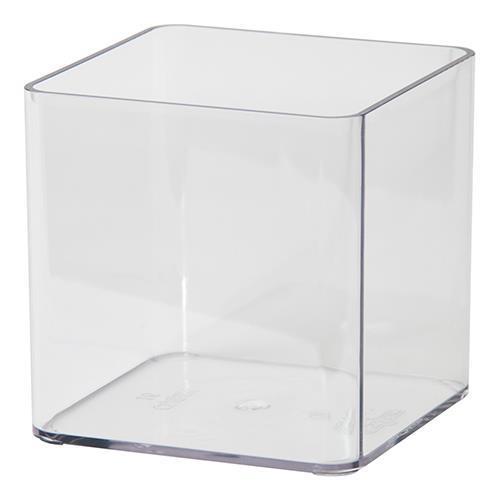 VASO CUBIK VISION H16 16X16CM. TRASP.
