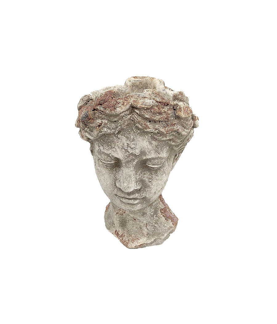 TESTA ROMANA D17,5 H26,5CM. CEM.ANTIC.