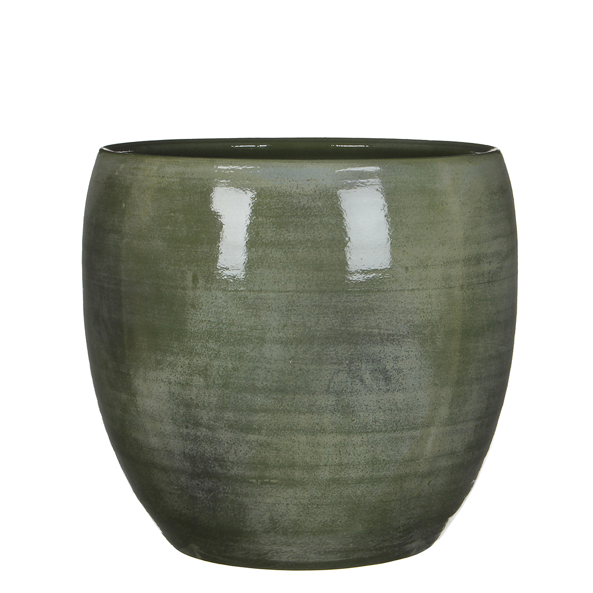 VASO LESTER D33 H31CM. VERDE LUCIDO