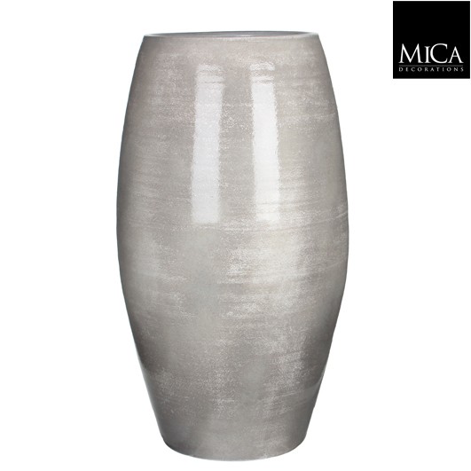 VASO LESTER D39 H70CM. GRIGIO LUCIDO