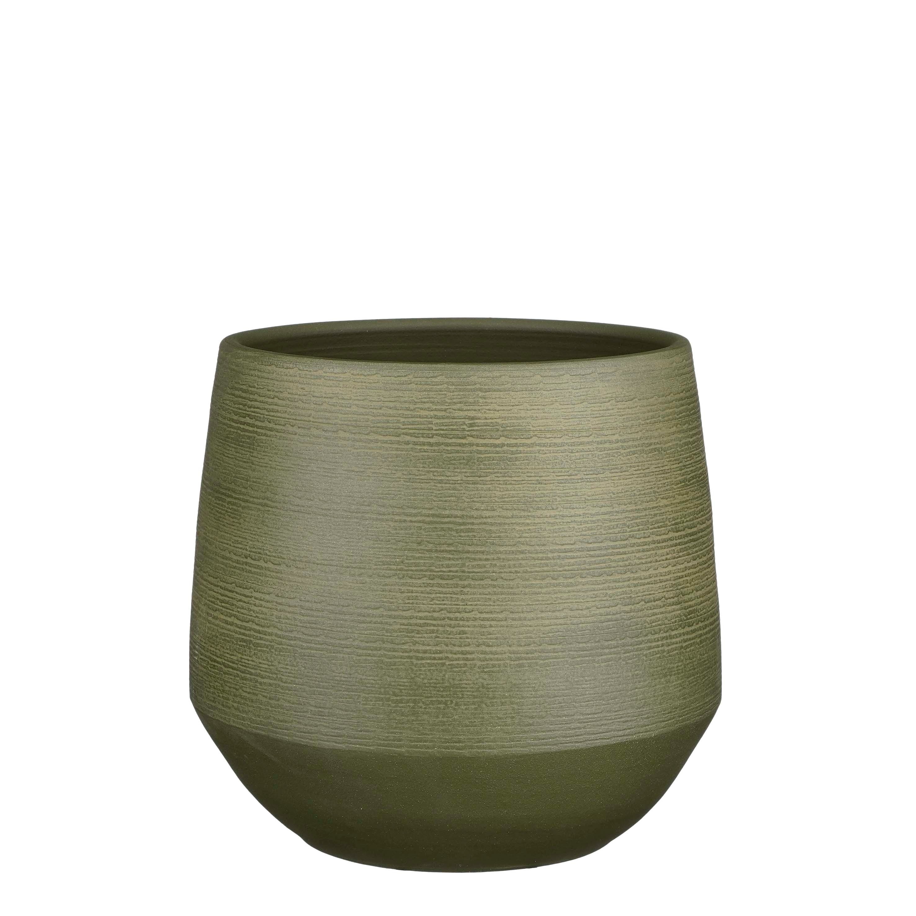 VASO EVORA D30 H28CM. VERDE SC.
