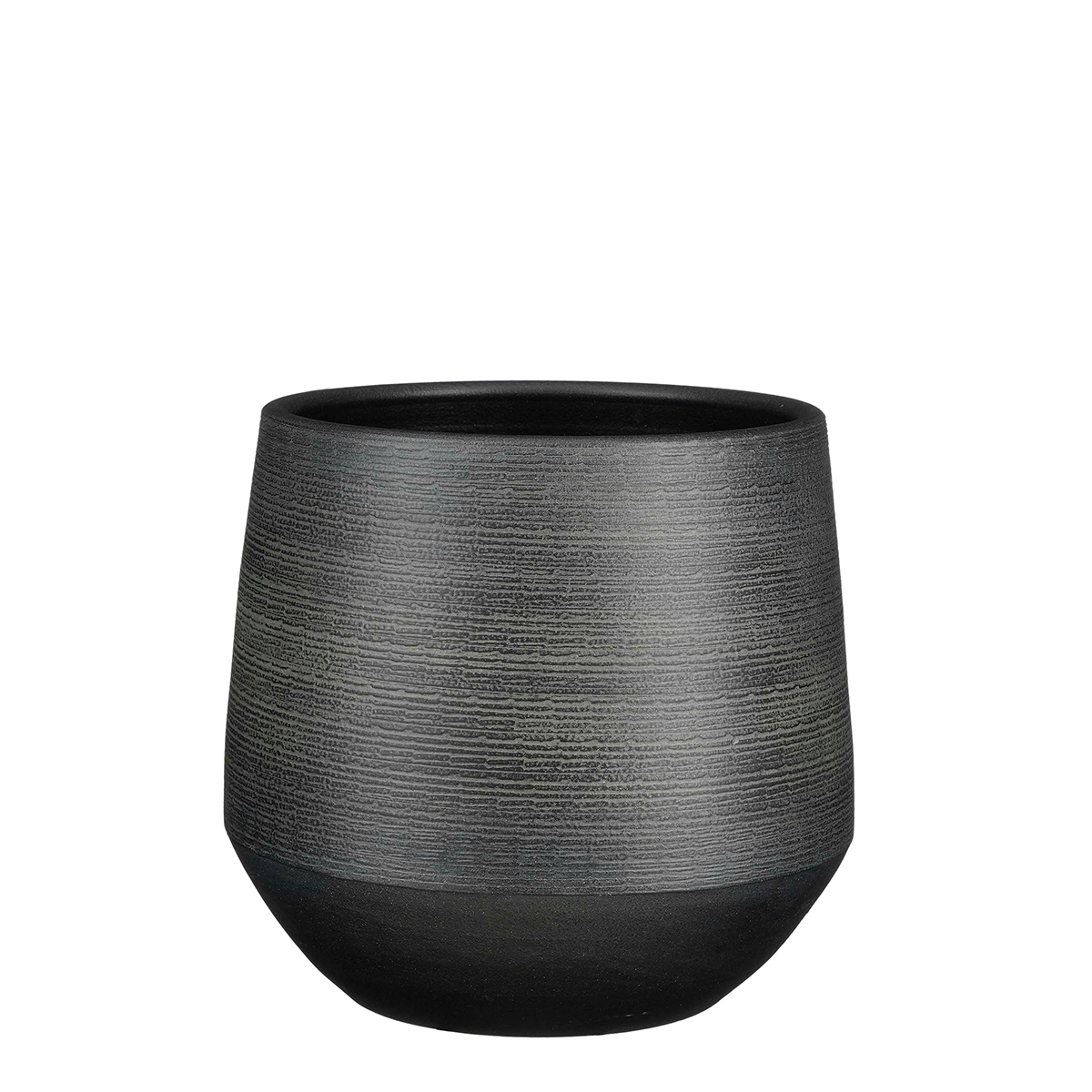 VASO EVORA D30 H28CM. NERO