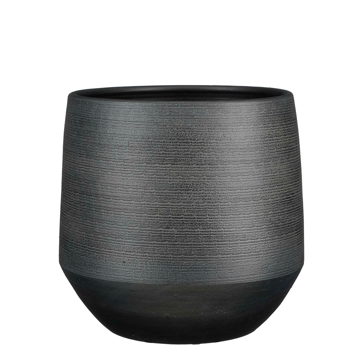 VASO EVORA D37 H34CM. NERO