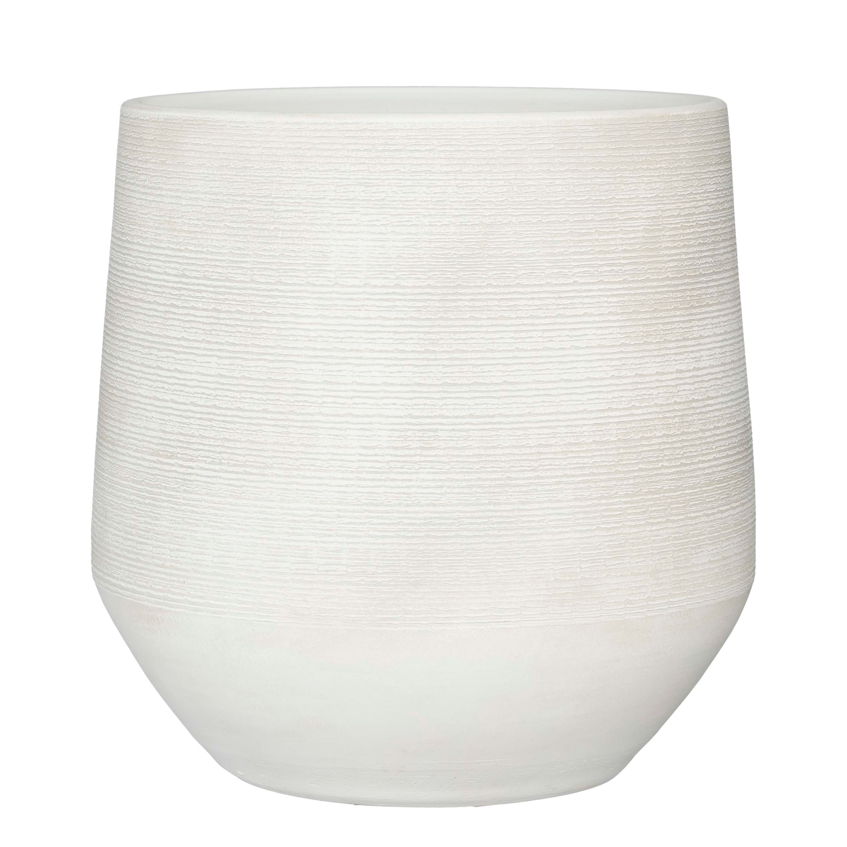 VASO EVORA D40 H39CM. OFF WHITE