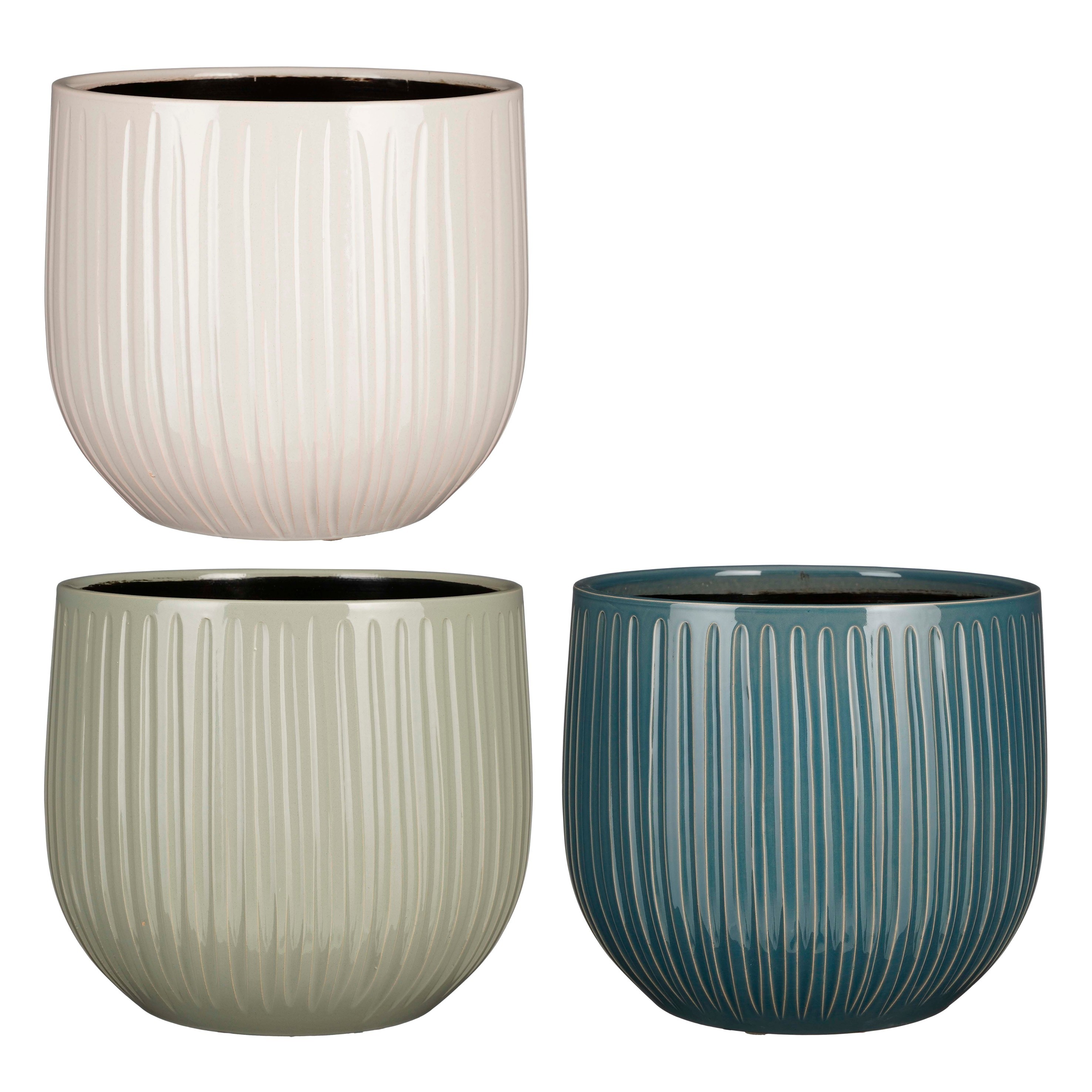 VASO PABL. H25 D29CM. 3PZ.COL.ASS