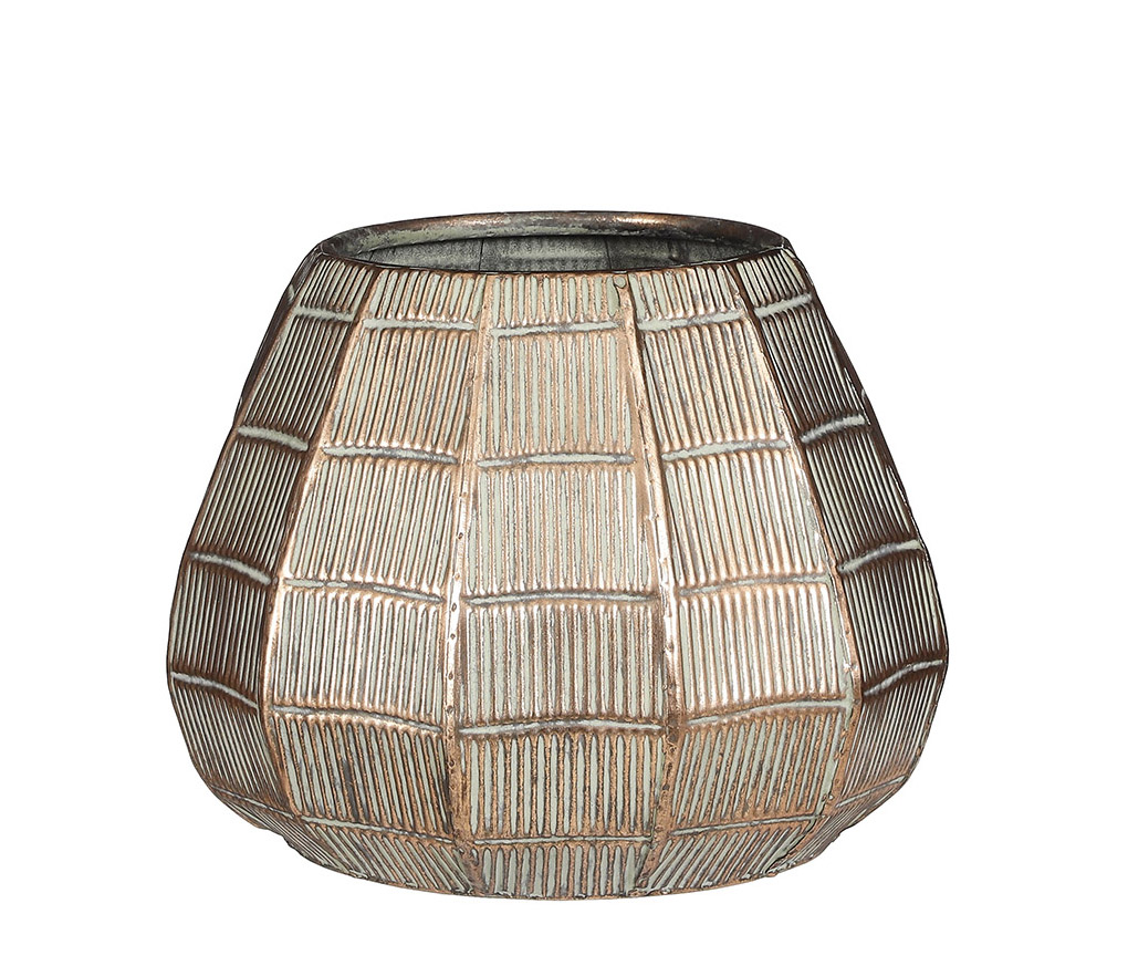 VASO CLAUD METAL D31 H25,5CM. DK GOLD