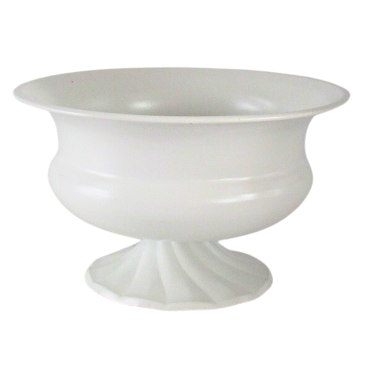 CIOTOLA BASSA MET. D25 H15CM. BIANCO