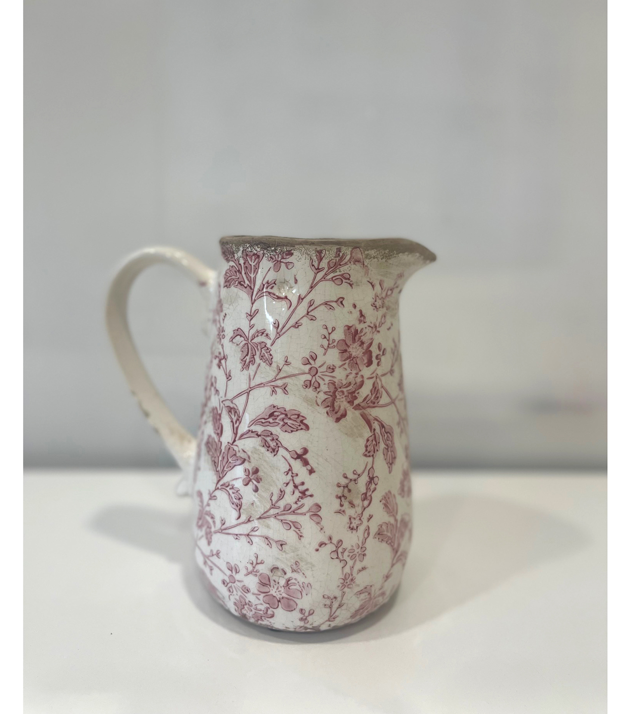 BROCCA FLOREALE D12 H18CM. BIANCO ROSSO