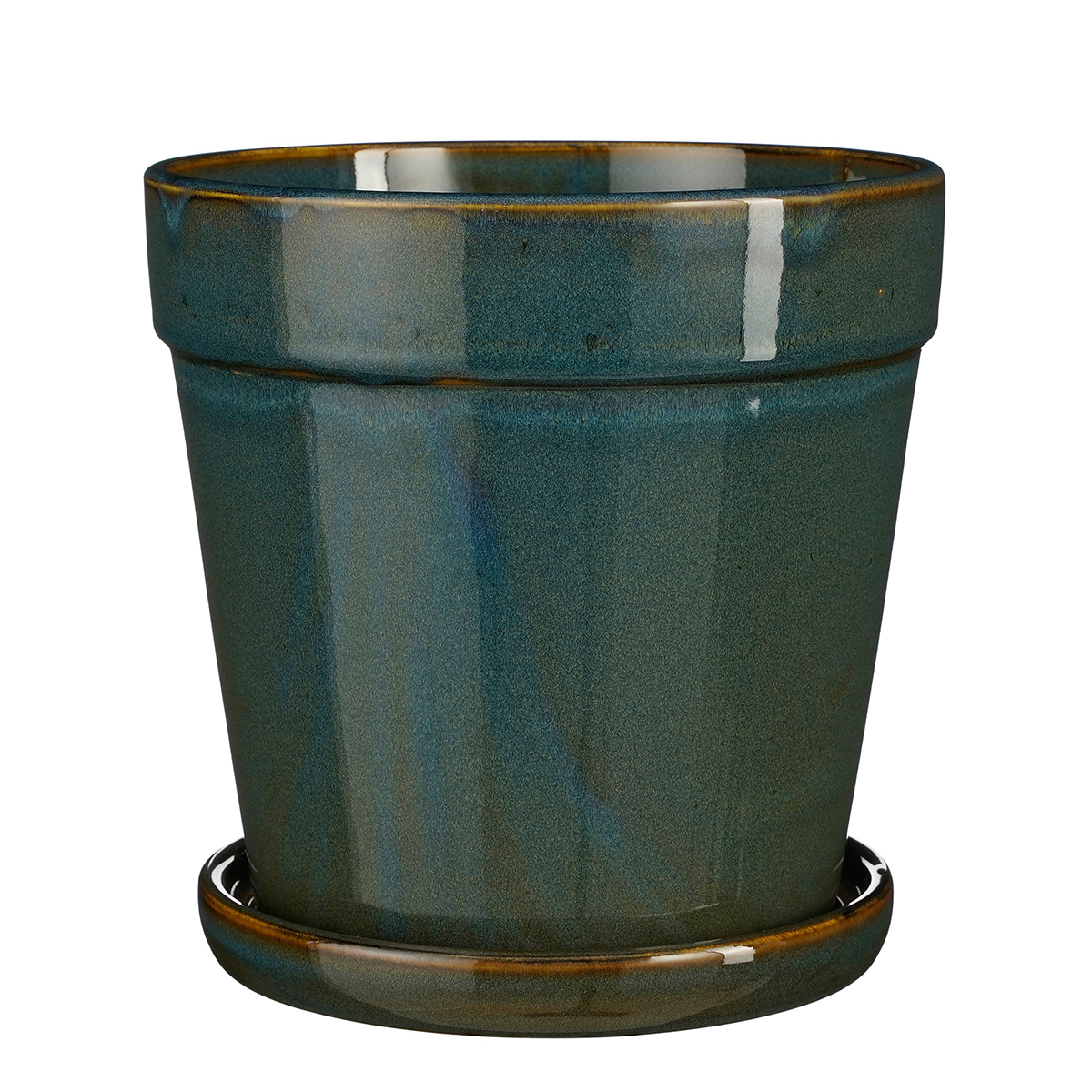 VASO CLINT C/SOTTOV. D20 H20CM. VERDE SC.