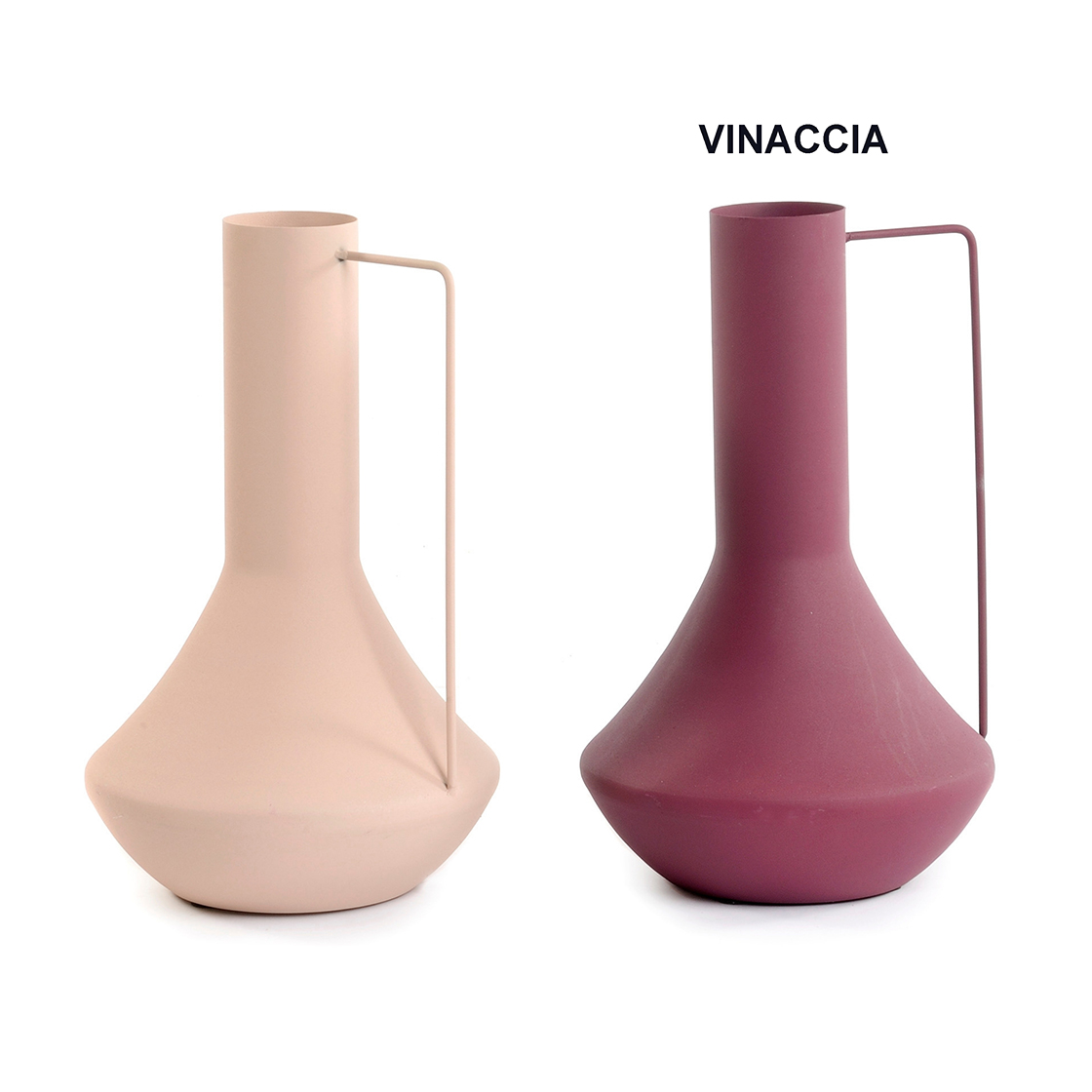 VASO MET. COLLO STRETTO D7 H35CM. VINACCIA