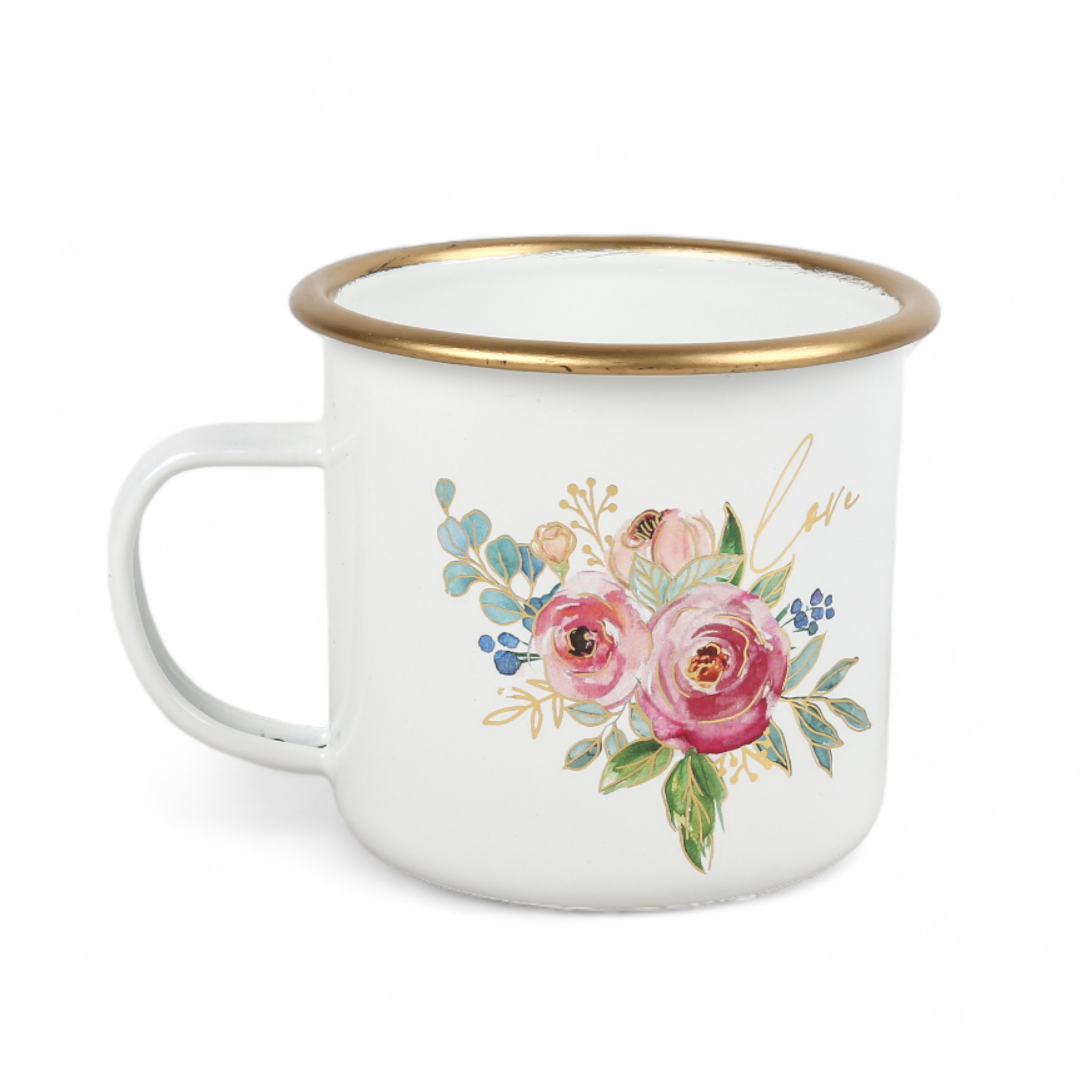 TAZZA LATTA FLOREALE D10,5 H9CM.