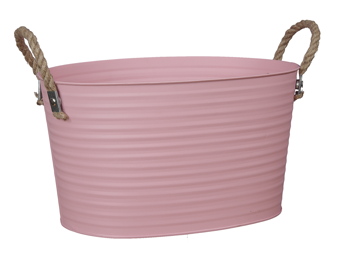 VASCHETTA LATTA 24X30 H19CM. ROSA