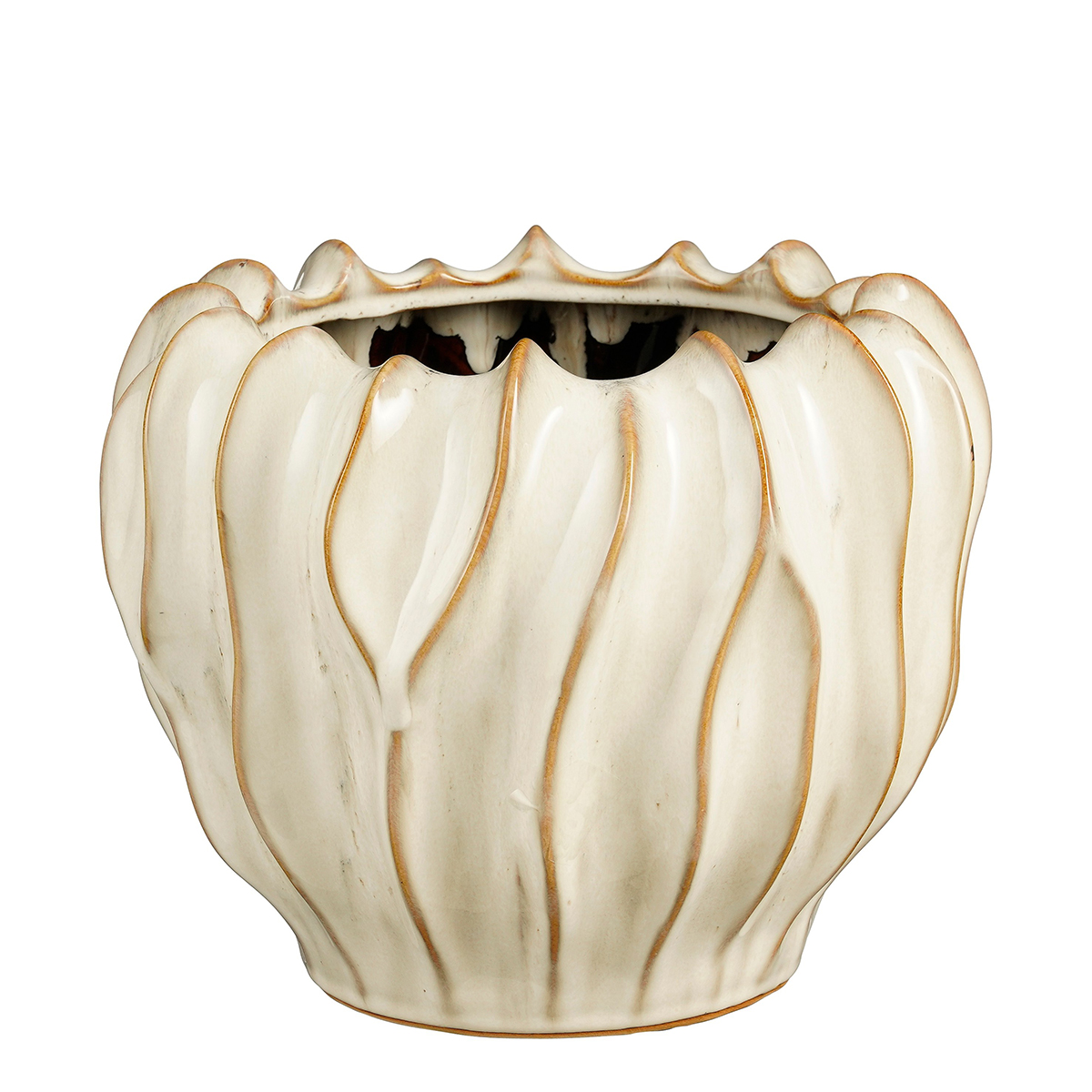 VASO THOM D27,5 H22CM. BEIGE