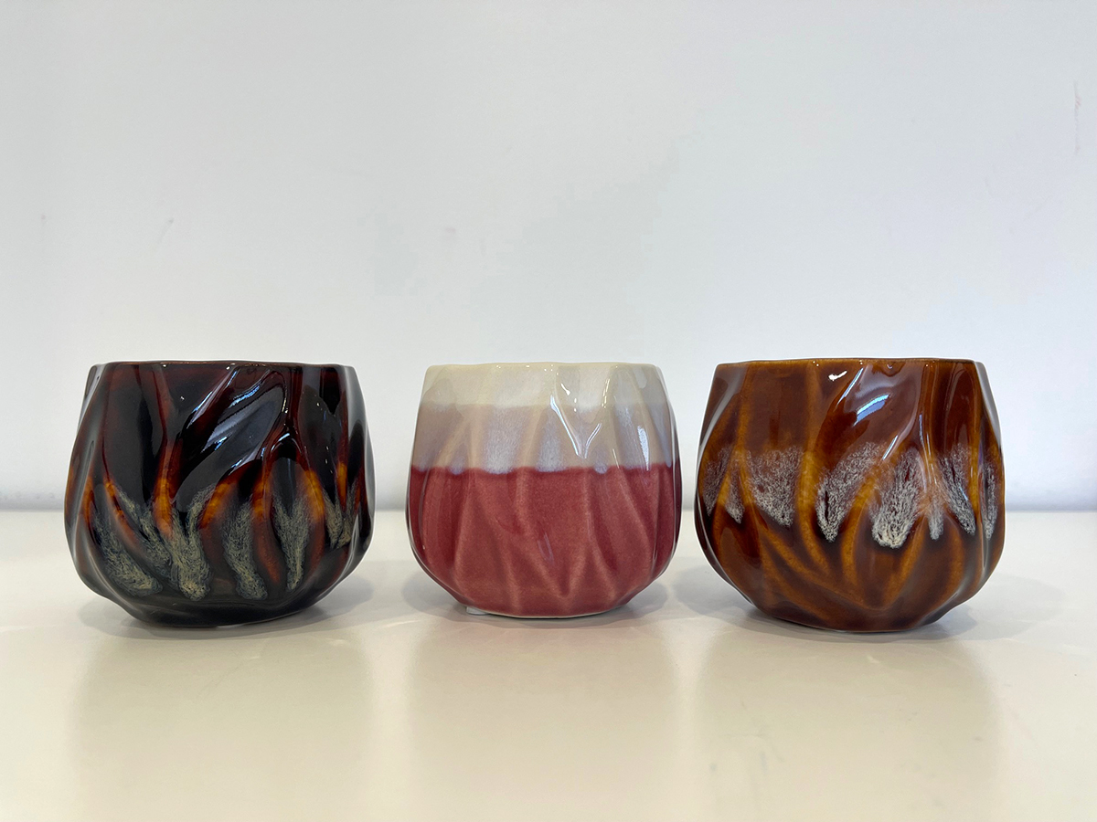 VASO KEVIN D7,7/8,8 H7,5CM. 6PZ. COL.ASS.