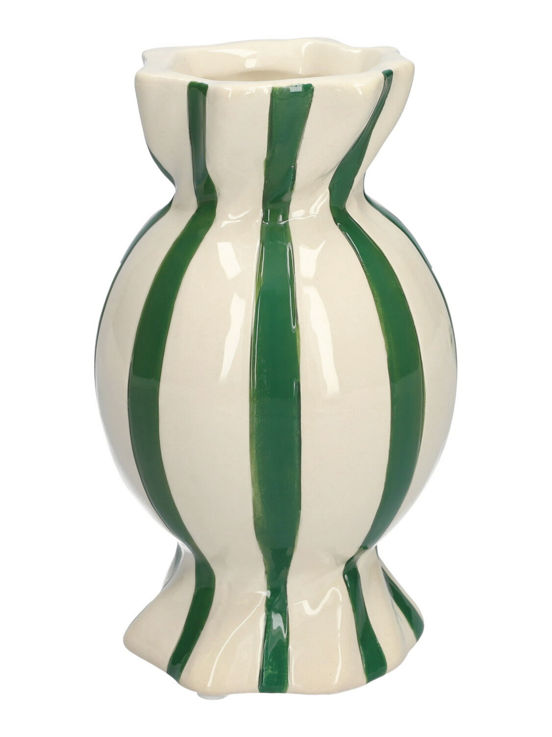 VASO CARAMELLA D6,5/8,5 H15CM. BIANCO