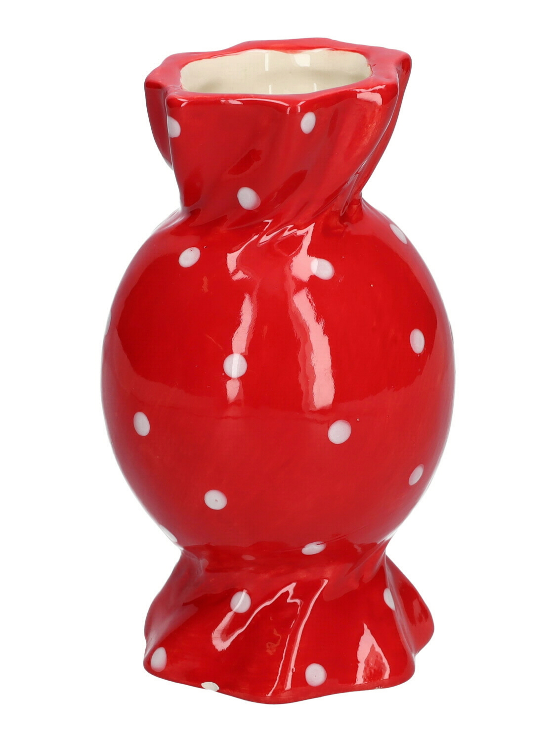 VASO CARAMELLA D6,5/8,5 H15CM. ROSSO