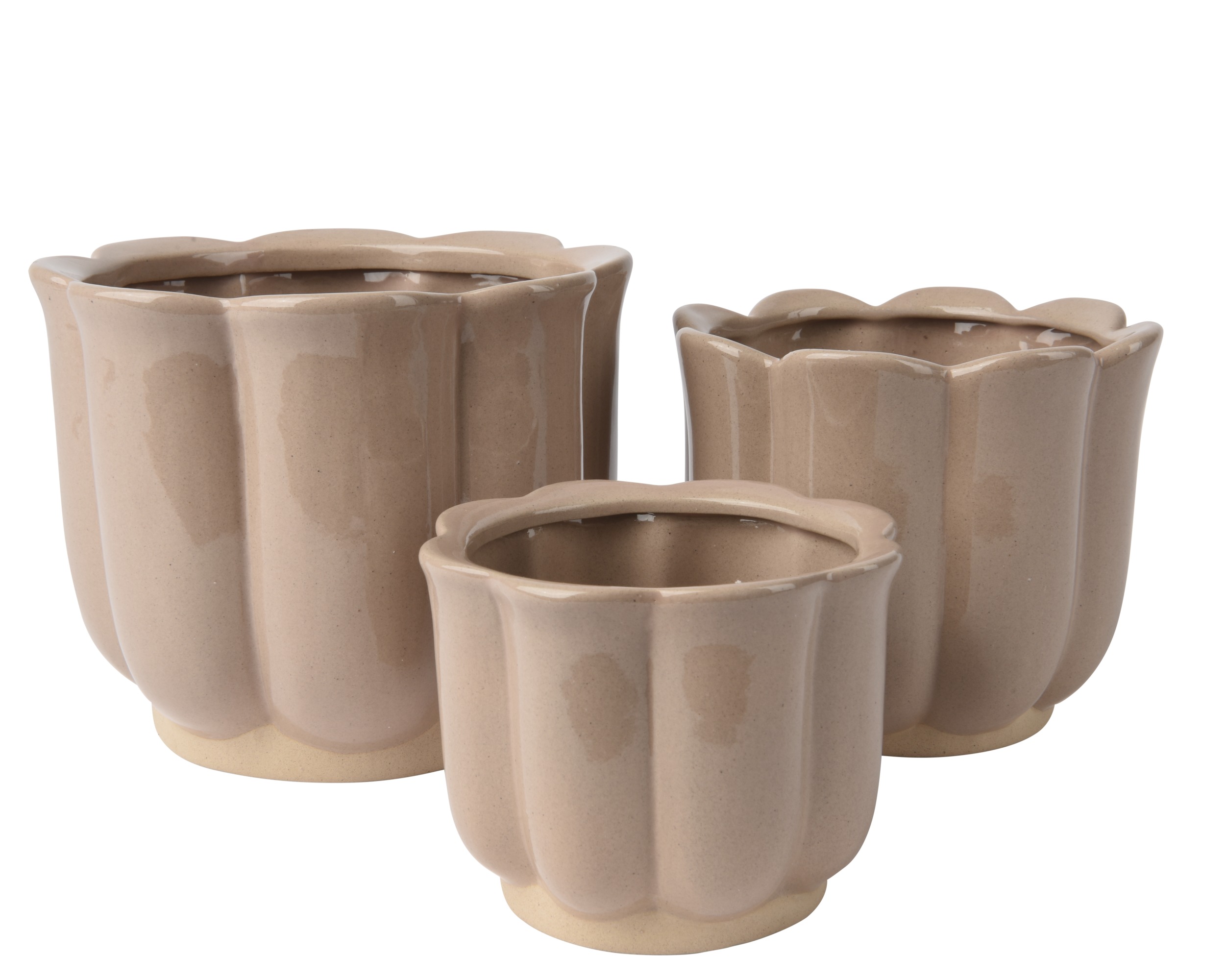 VASO FORMA FIORE S/3PZ. D11-14-18 H9,5-12-14CM. CIPRIA